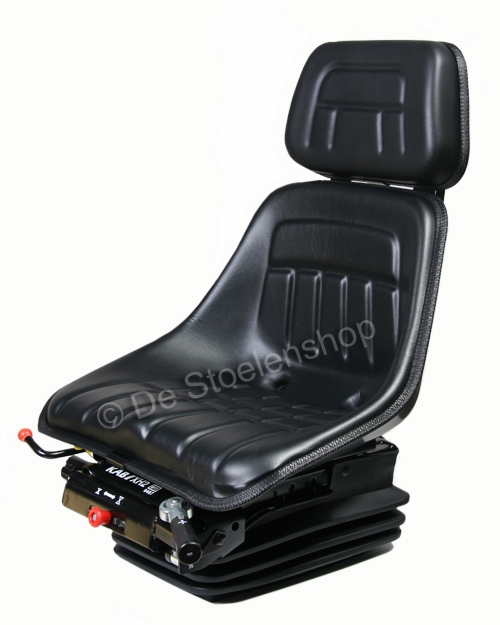 Mechanisch geveerde stoel KAB  XH2/P2 PVC met rugverlenging