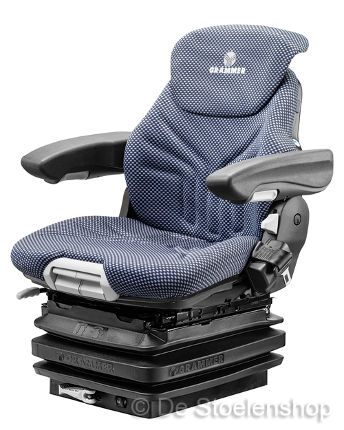 Grammer Maximo XM mechanisch geveerde stoel stof blauw-zwart