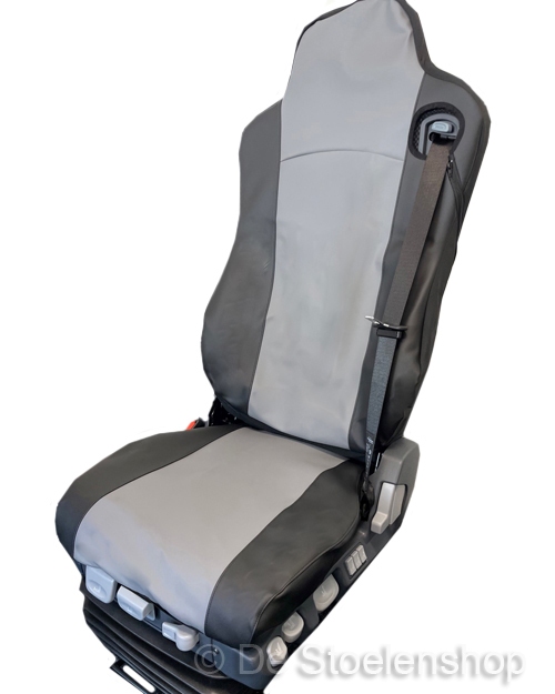 2-delige hoesset voor ISRI 6860.875NTS stoel zwart/grijs