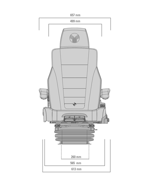 Grammer luchtgeveerde stoel Actimo Evolution MSG95EL/722