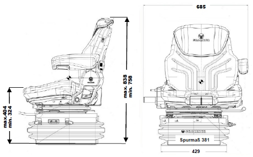 Grammer Maximo XT Professional MSG97AL/731 FENDT