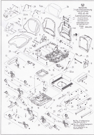 Heftruckstoel Grammer Primo M - MSG65/521 PVC