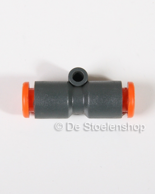 Push-in koppeling voor het verbinden van 6 mm. luchtslang