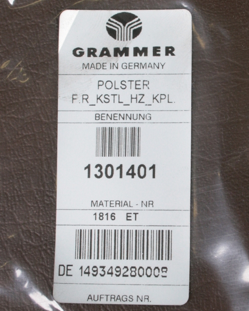 Rugkussen Grammer MSG65/531 en MSG75/531 PVC +verwarming