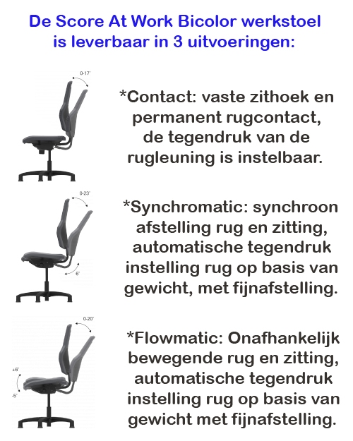 Score At Work 08 verhoogde uitvoering met voetenplank