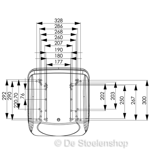 STAR kuip ST1846 PVC geel met langsverstelling