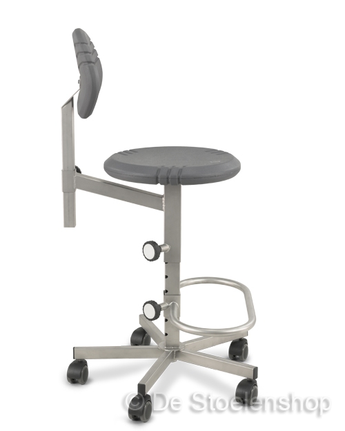 Werkplaatsstoel Score Pico RVS