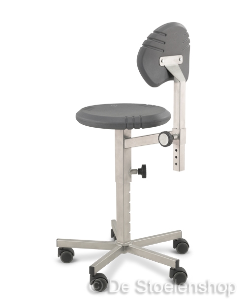 Werkplaatsstoel Score Pico RVS