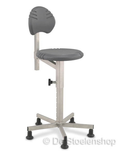 Werkplaatsstoel Score Pico RVS