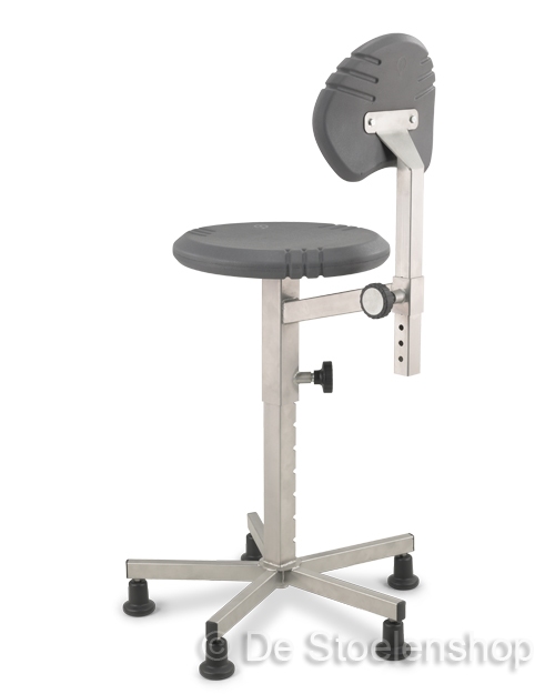 Werkplaatsstoel Score Pico RVS