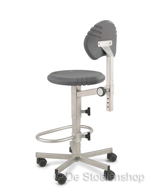 Werkplaatsstoel Score Pico RVS