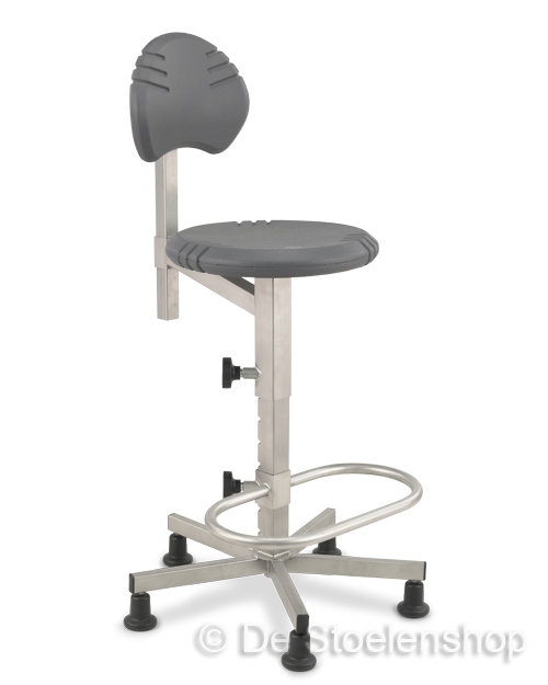 Werkplaatsstoel Score Pico RVS