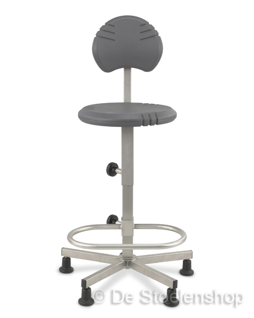 Werkplaatsstoel Score Pico RVS