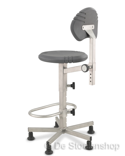 Werkplaatsstoel Score Pico RVS