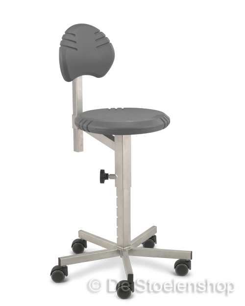 Werkplaatsstoel Score Pico RVS