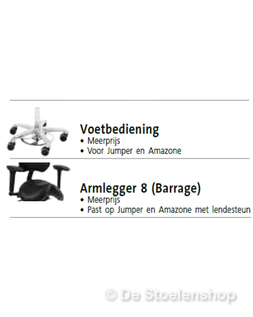 Zadelzitting Score Amazone met lendesteun