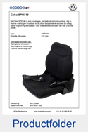 MSP9081068-Cobo-SPR740-opklapbare-instructeursstoel-bijrijdersstoel