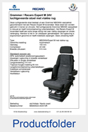 MS90952445351VR-Grammer-MSG95A-Recaro-Expert-M-vlakke-rug-luchtgeveerde-stoel-24V