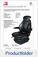 E85C1PVC United Seats PVC mechanisch E85-C1