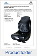A52025-AG135671 Grammer MSG20 smal-41cm PVC mechanisch geveerde heftruckstoel