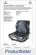 AG1017487 Grammer heftruckstoel met originele stoelschakelaar mechanisch MSG20